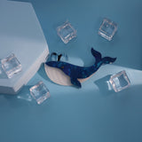 Woodland Blue Whale Handmade Acrylic Brooch