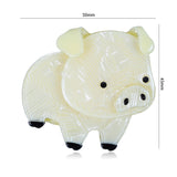 Woodland Piglet Handmade Acrylic Brooch