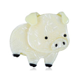 Woodland Piglet Handmade Acrylic Brooch