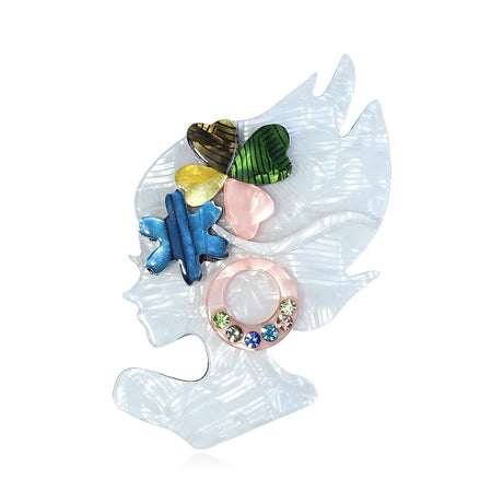 Woodland Pixie Handmade Acrylic Brooch