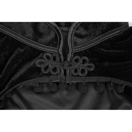 Gothic Black Velvet Bolero Steampunk Crop Jacket