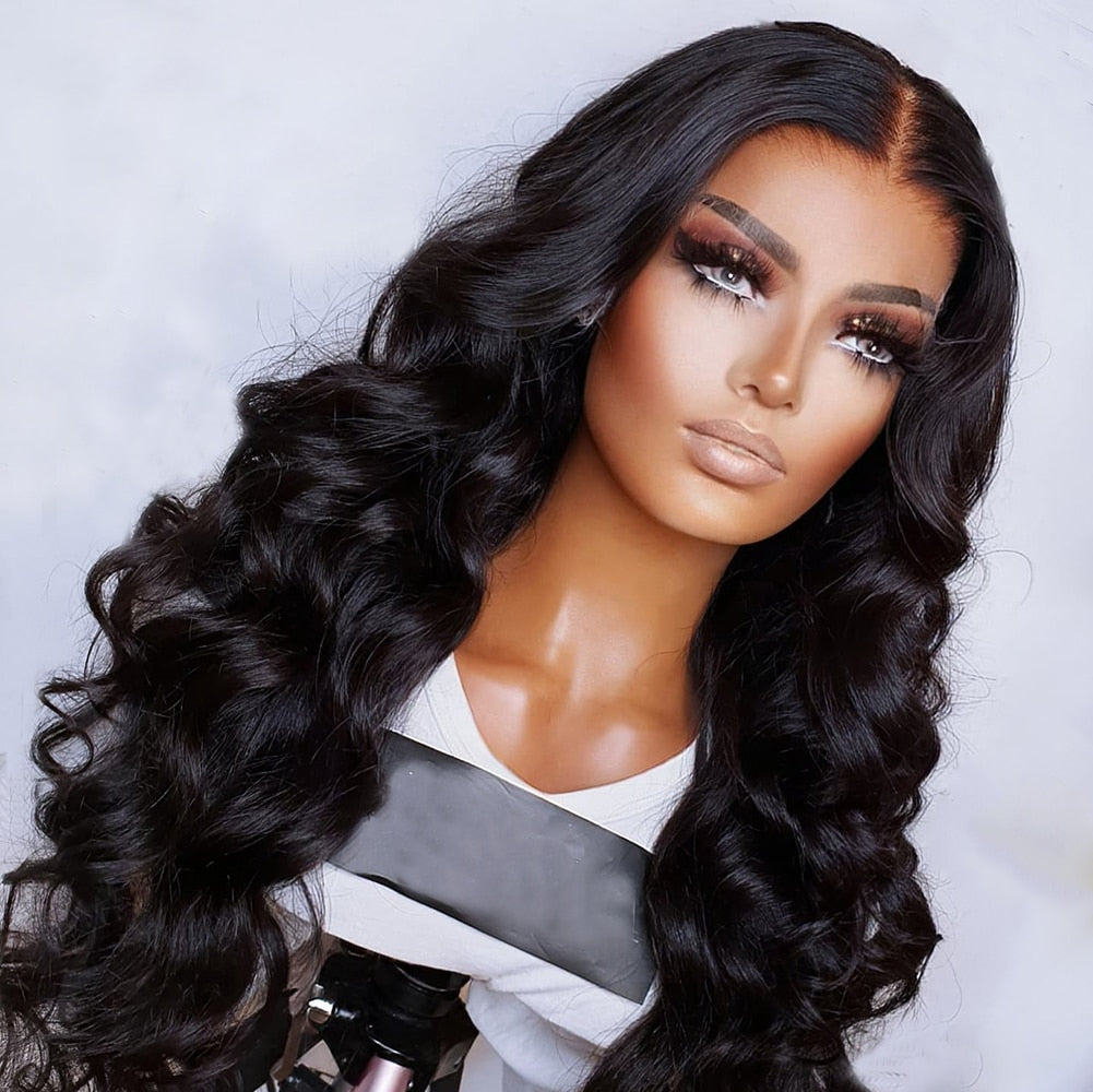 Long Body Wave Synthetic Lace Front Wigs