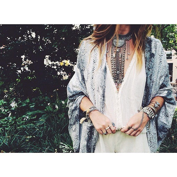 Cleopatra's Rain Maker Tassel Statement Necklace