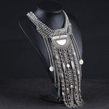 Cleopatra's Rain Maker Tassel Statement Necklace