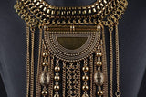 Cleopatra's Rain Maker Tassel Statement Necklace