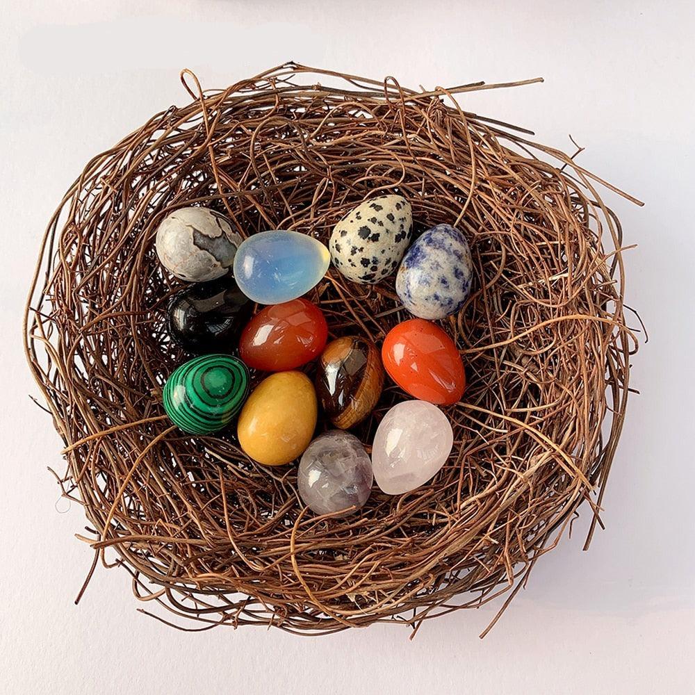 12Pcs Natural Stone Mini Eggs - Woodland Gatherer Woodland Gatherer | Australian Online Gift Store | Gifts & Treasures | Special Occasions & Everyday Fun | Whimsical Treats | Costumes | Jewellery | Fashion | Crafting DIY | Stationery | Boho Festival Fashion | Home Decor & Fittings     Afterpay Available Paypal Available Humm Available Worldwide Shipping Available