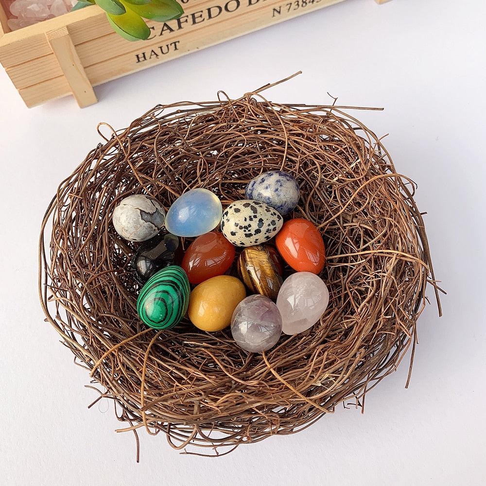 12Pcs Natural Stone Mini Eggs - Woodland Gatherer Woodland Gatherer | Australian Online Gift Store | Gifts & Treasures | Special Occasions & Everyday Fun | Whimsical Treats | Costumes | Jewellery | Fashion | Crafting DIY | Stationery | Boho Festival Fashion | Home Decor & Fittings     Afterpay Available Paypal Available Humm Available Worldwide Shipping Available