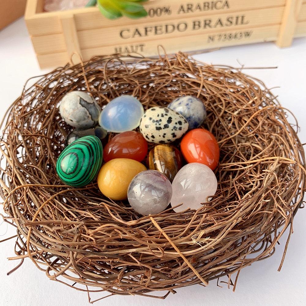 12Pcs Natural Stone Mini Eggs - Woodland Gatherer Woodland Gatherer | Australian Online Gift Store | Gifts & Treasures | Special Occasions & Everyday Fun | Whimsical Treats | Costumes | Jewellery | Fashion | Crafting DIY | Stationery | Boho Festival Fashion | Home Decor & Fittings     Afterpay Available Paypal Available Humm Available Worldwide Shipping Available