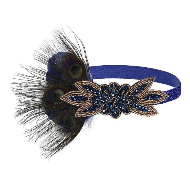 1920s Peacock Feather Flapper Headpiece Art Deco 20s Great Gatsby Costume - Woodland Gatherer Woodland Gatherer | Australian Online Gift Store | Gifts & Treasures | Special Occasions & Everyday Fun | Whimsical Treats | Costumes | Jewellery | Fashion | Crafting DIY | Stationery | Boho Festival Fashion | Home Decor & Fittings     Afterpay Available Paypal Available Humm Available Worldwide Shipping Available