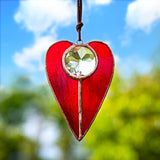 Hanging Hearts Stained Glass Sun Catcher