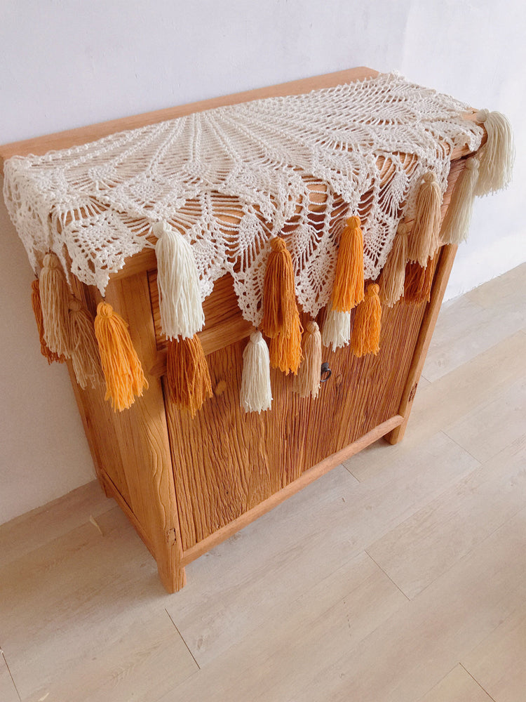 Macrame Crochet Tassel Wall Hanging Boho Table Decoration