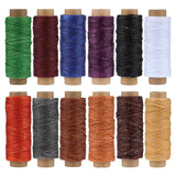 12 Colours Waxed Thread Leather Sewing Waxed Thread For Leather Waxed Cord For Leather Craft Hand Stitching Thread