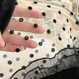 Vintage Black Va-Va Velvet Trumpet Dress