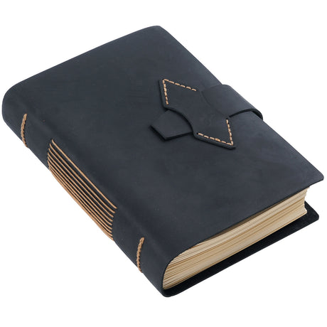 Hand Made Genuine Leather Journal Thick Kraft Paper Notebook 400P