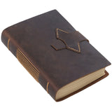 Hand Made Genuine Leather Journal Thick Kraft Paper Notebook 400P