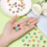 50Pcs Natural Wood Resin Cabochons Charm For Bracelet Earring DIY Jewellery Making