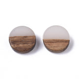 50Pcs Natural Wood Resin Cabochons Charm For Bracelet Earring DIY Jewellery Making
