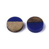 50Pcs Natural Wood Resin Cabochons Charm For Bracelet Earring DIY Jewellery Making