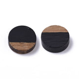 50Pcs Natural Wood Resin Cabochons Charm For Bracelet Earring DIY Jewellery Making