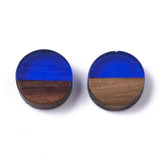 50Pcs Natural Wood Resin Cabochons Charm For Bracelet Earring DIY Jewellery Making