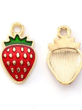 10Pcs Gold Plated Enamel Strawberry & Peach Charms For Necklace Bracelet Earring Jewellery Making - Woodland Gatherer Woodland Gatherer | Australian Online Gift Store | Gifts & Treasures | Special Occasions & Everyday Fun | Whimsical Treats | Costumes | Jewellery | Fashion | Crafting DIY | Stationery | Boho Festival Fashion | Home Decor & Fittings     Afterpay Available Paypal Available Humm Available Worldwide Shipping Available