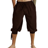 Men Medieval Renaissance Viking Pirate Pants Cosplay Costume