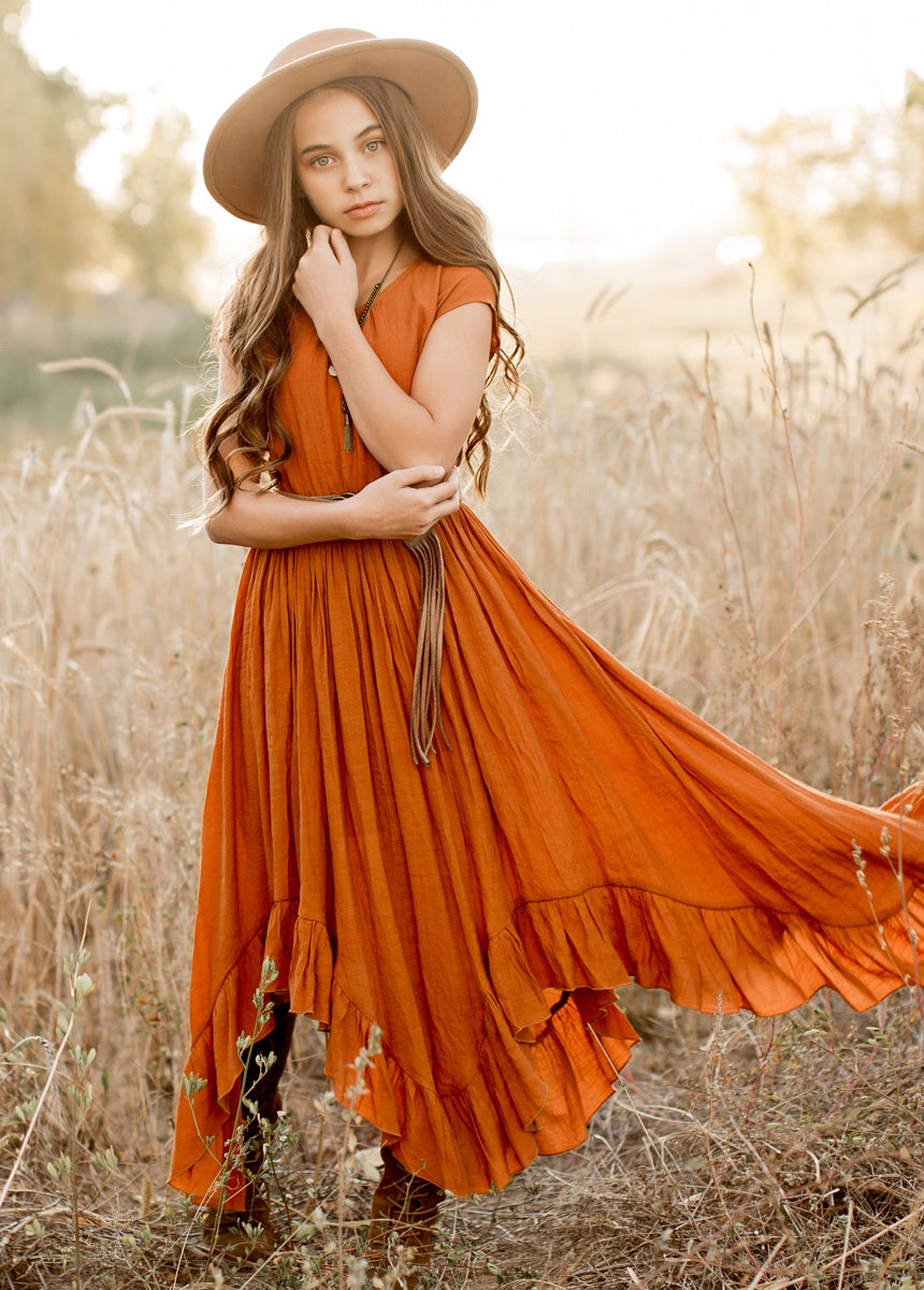 boho dresses for tweens Girls Cotton Lace Maxi 6-14y Woodland Gatherer AUST Shop At home Vacationand more