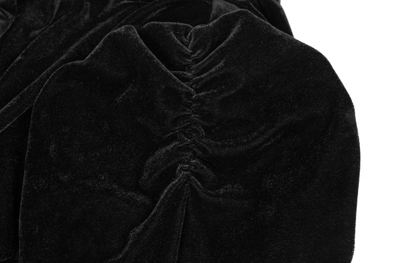Gothic Black Velvet Bolero Steampunk Crop Jacket