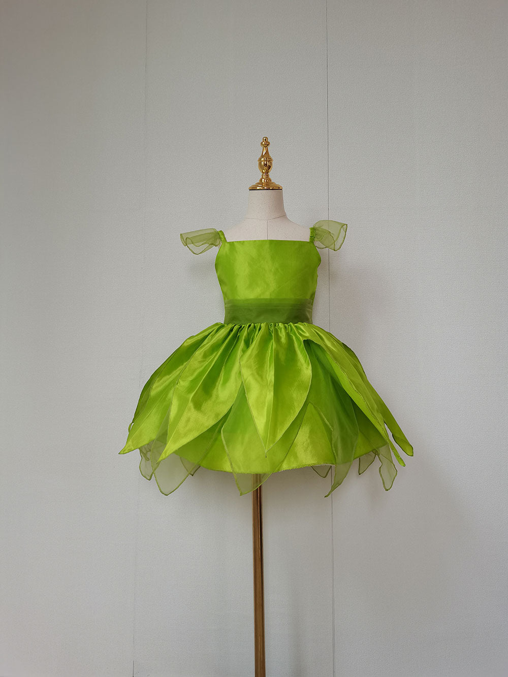 The Green Flower Fairy Tinkerbell Halloween Cosplay Girls Costume