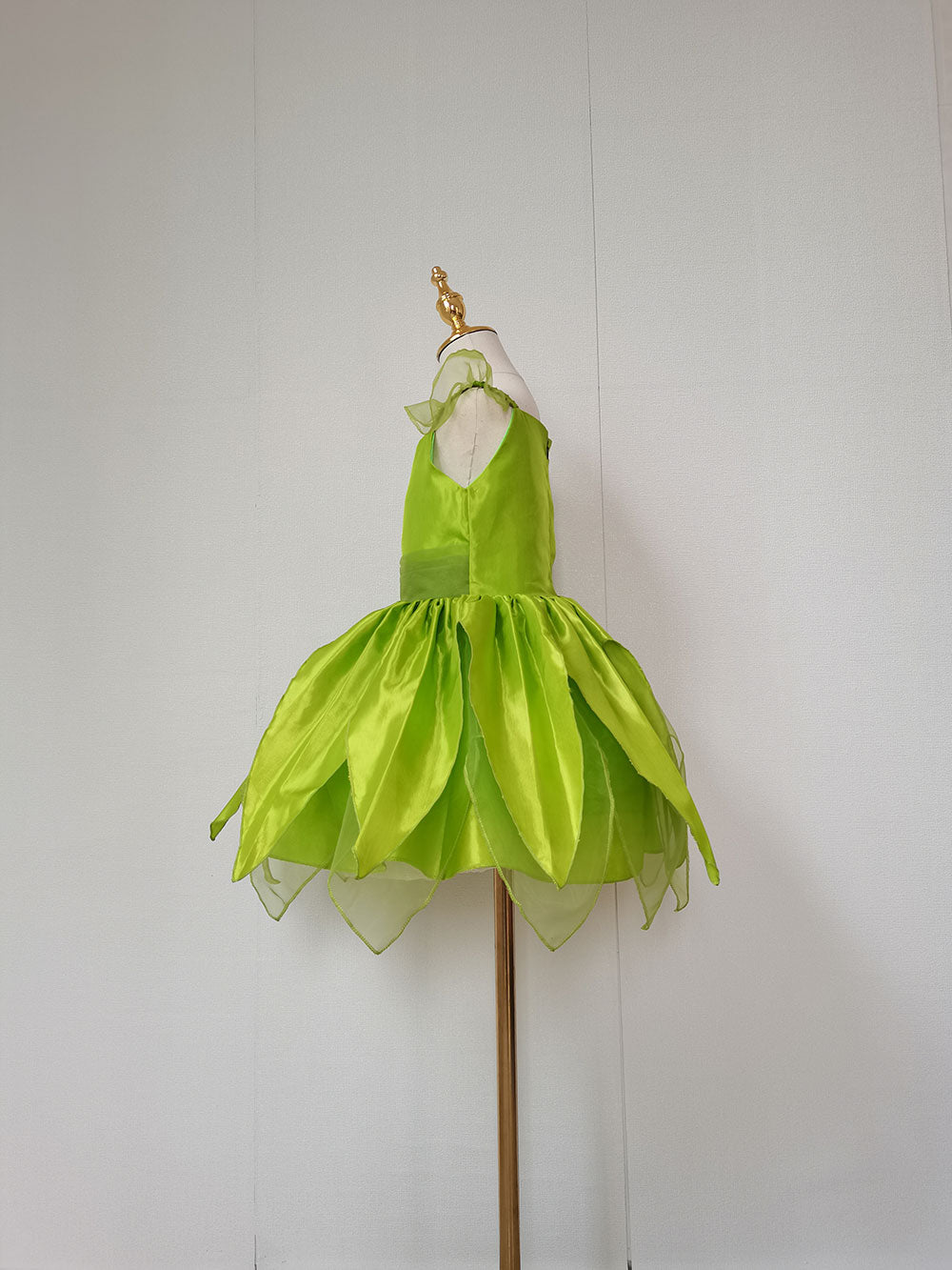 The Green Flower Fairy Tinkerbell Halloween Cosplay Girls Costume