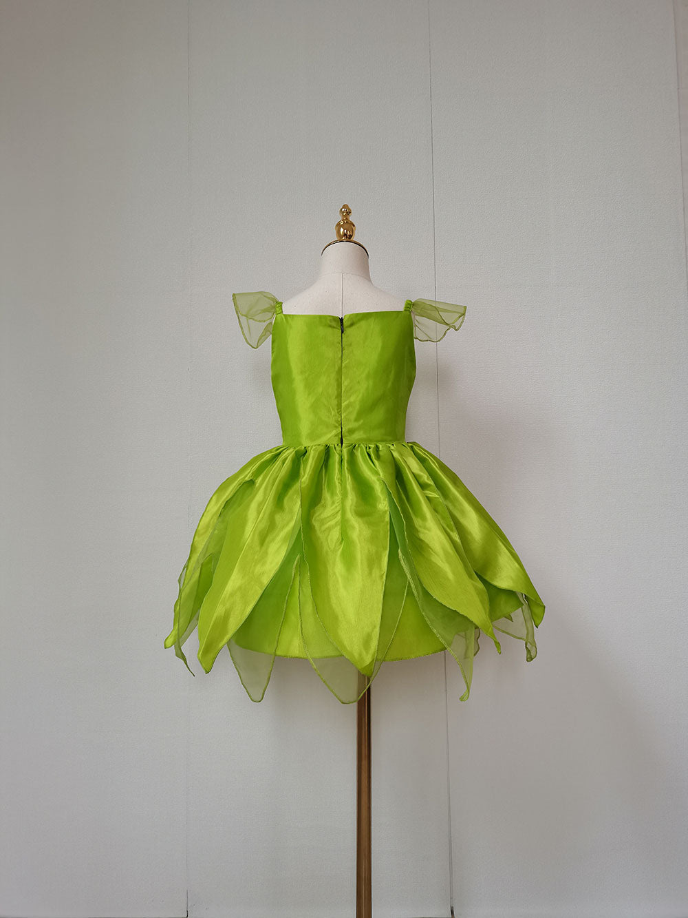 The Green Flower Fairy Tinkerbell Halloween Cosplay Girls Costume