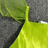 The Green Flower Fairy Tinkerbell Halloween Cosplay Girls Costume