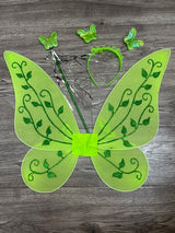 The Green Flower Fairy Tinkerbell Halloween Cosplay Girls Costume