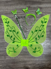 The Green Flower Fairy Tinkerbell Halloween Cosplay Girls Costume