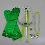 The Green Flower Fairy Tinkerbell Halloween Cosplay Girls Costume