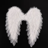 Black Red Pink or White Angel Feather Wings