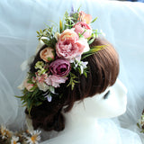 Woodland Bouquet Rattan Floral Garland Headdress
