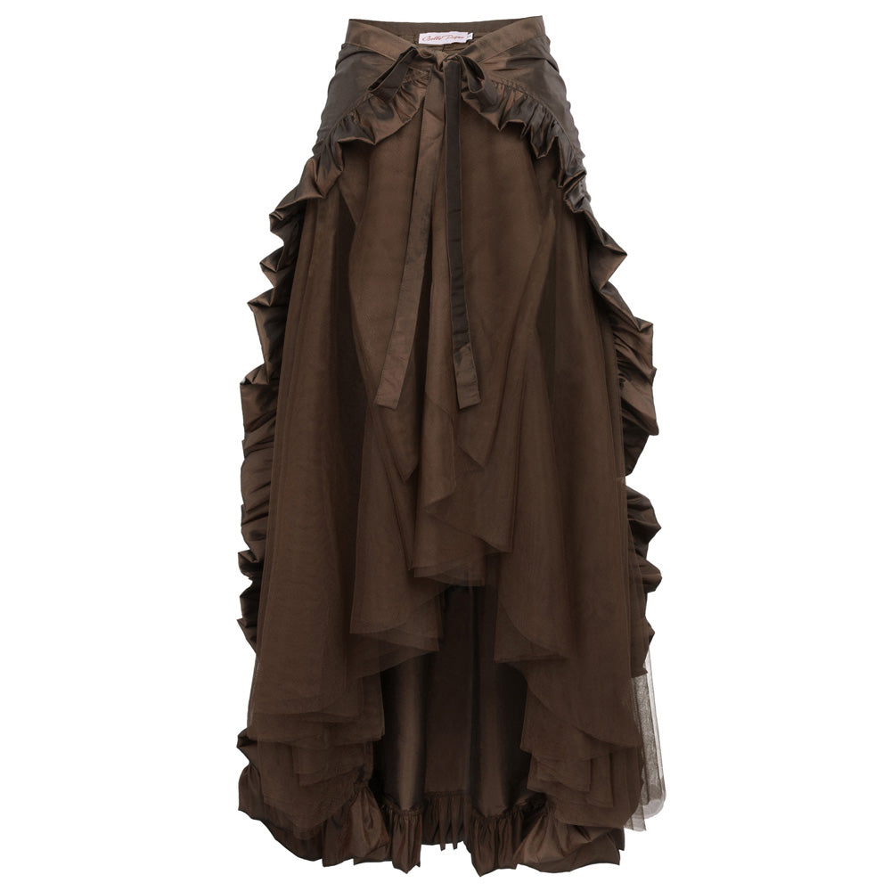 Bustle Wrap Overlayer Steampunk Skirts Victorian Lolita Ruffles Wrap