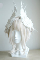 Lolita Angel Wings Hairpins Harajuku Cosplay Headdress Embroidered Feather Hair Clip Accessories