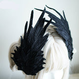 Lolita Angel Wings Hairpins Harajuku Cosplay Headdress Embroidered Feather Hair Clip Accessories