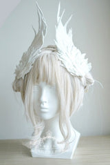 Lolita Angel Wings Hairpins Harajuku Cosplay Headdress Embroidered Feather Hair Clip Accessories