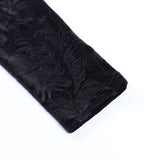 Gothic Velvet Black Leggings High Waist Pants