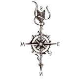 Sea Lover's Waterproof Temporary Tattoo  - Compass & Arrow