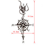 Sea Lover's Waterproof Temporary Tattoo  - Compass & Arrow