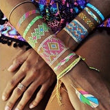 Colourful Metallic Friendship Bands Waterproof Temporary Tattoos