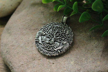 Norse Viking Wolves Tree of Life Necklace Pendant Jewellery Fashion | Woodland Gatherer | Australian Online Store | Gifts & Treasures | Special Occasions & Everyday Fun | Boho Life | Whimsical Treats | Jewellery | Fashion | Crafting DYI | Stationery | Boho Festival Fashion 