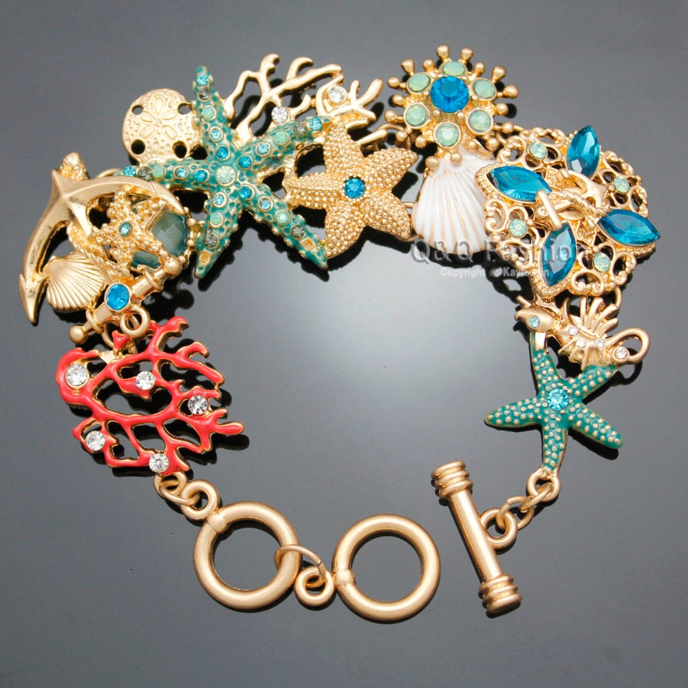 Mermaid Charm Bracelet Pins Brooches Earrings Jewellery Fashion Online Gift Store | Woodland Gatherer | Australian Online Store | Gifts & Treasures | Special Occasions & Everyday Fun | Boho Life | Whimsical Treats | Jewellery | Fashion | Crafting DYI | Stationery | Boho Festival Fashion 