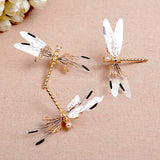 One Golden Dragonfly Hairpins