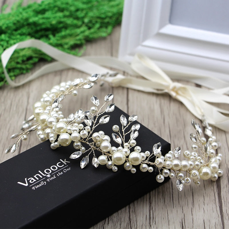 Pearl Tiara Woodland Crown