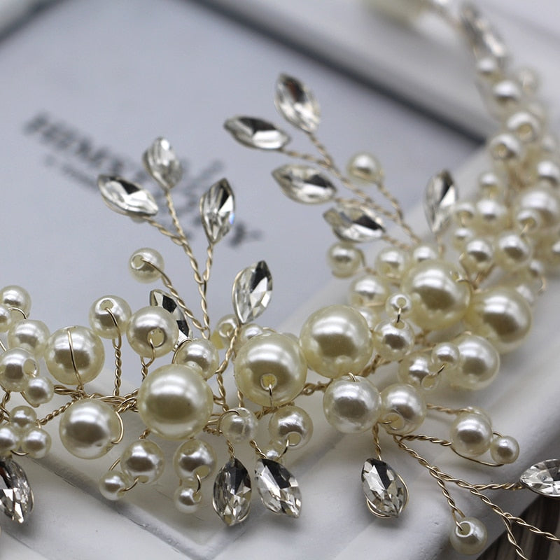 Pearl Tiara Woodland Crown